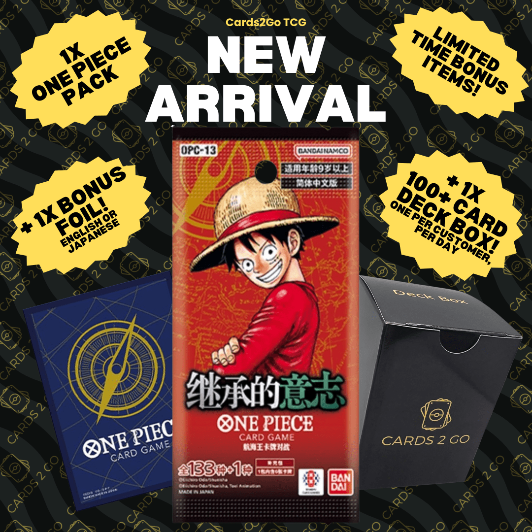 One Piece OPC-13 Sealed Booster Pack | Authentic Chinese OP-13 | Bonus Holographic Card & Deck Box Included | One Piece TCG Gift for Collectors & Anime Fans - product image