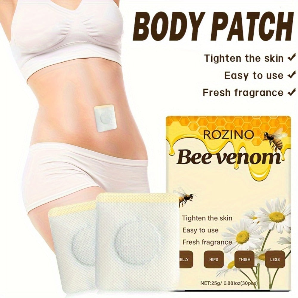Belly Button Firming Patches 60 Pcs - Bee Venom Natural Botanical Navel Patches with Long-Lasting Adhesion, Body Toning & Wellness Patches for All Skin Types, Daily Body Care - product image 7