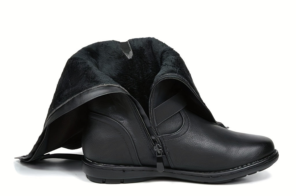 Women's Faux Fur-Lined Knee High Winter Boots Fall Tall Boots - product image 13
