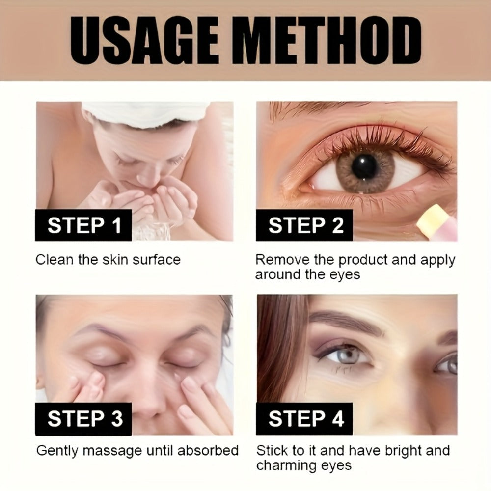 Eye Cream Firming Anti-Aging 2pcs with Caffeine & Ceramide NP — Reduces Dark Circles Puffiness Fine Lines Crow's Feet Lifted Refreshed Under-Eye Look Daily Skincare - product image 12