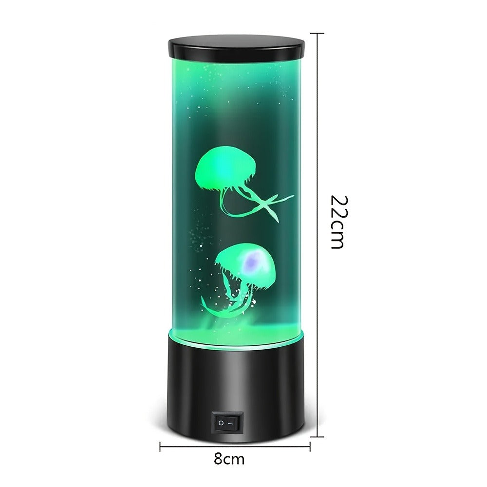 Jellyfish Lamp Deep Sea Atmosphere Night Light - Lifelike Color Changing LED Jellyfish Lava Lamp for Bedroom, Home Decor, Headboard, Easy Install, Soft Glow Nightlight Gift - product image 4
