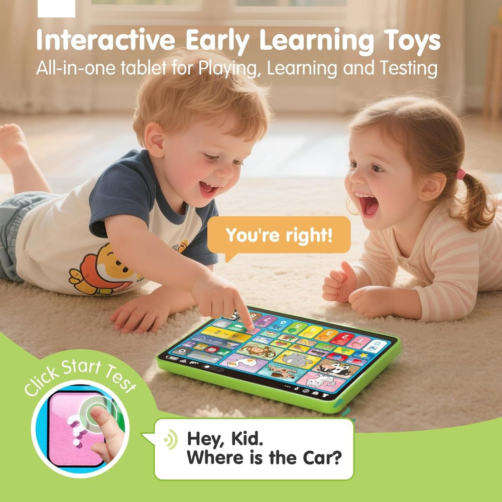 Trilingual Toddler Learning Tablet Toy | 39 Buttons 4 Play Modes Alphabet Numbers Colors Animals Music, Speech Therapy & Language Development Toy for Baby 12 - product image 8