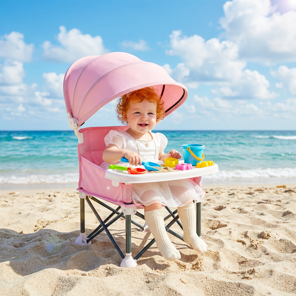 Cochildor Portable Booster Seat & High Chair with Detachable Feeding Tray - Lightweight Sturdy Frame, Ergonomic Kids Chair Suitable for Indoor/Outdoor, Travel - product image 15