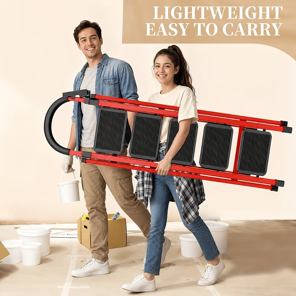 Folding Step Ladder with Anti-Slip Pedals & Handrail – 2/3/4/5 Step Stool for Adults, Sturdy Steel, Lightweight Portable, Non-Slip Feet, Rust-Resistant, Foldable for Home Kitchen O - product image 8