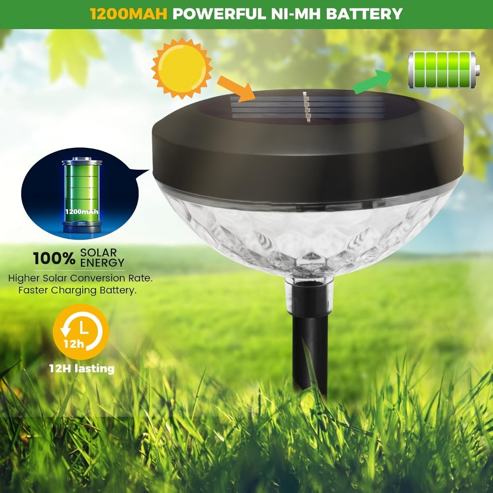 Solar Outdoor Lights 6 Pack - IP44 Waterproof LED Garden Lights with Smart Light Sensor, 2-in-1 Color & Warm White, Solar Powered Landscape Lights for Patio Yard Lawn Path Sidewalk - product image 5