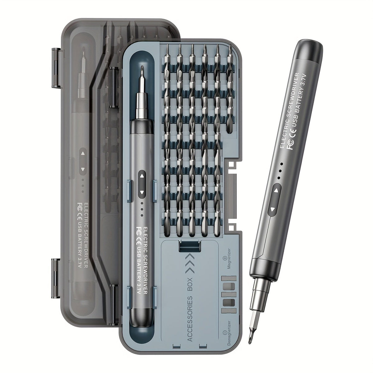 Electric Screwdriver Set 48-in-1, Cordless USB Rechargeable Precision Repair Kit with 38 Magnetic Bits for Phone, Laptop, Camera, Watch - product image 21