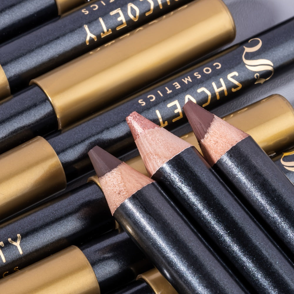 Eyeshadow Pencil Set 12pcs for Women — Matte & Shimmer Thick Stick Foam Eye Shadow Sticks, Blendable Multi-Color Eyeliner Eyeshadow Pencils for Easy All-in-One Eye Makeup Looks - product image 7