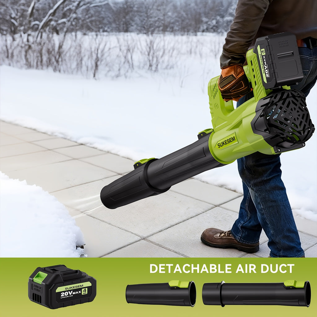 Turbo Jet Dryer, Electric Wireless Snow Blower | 20V/4.0AH Battery, High-Pressure Air Dryer, Handheld Snow Removal Machine, Plastic Material, Rechargeable - product image 11