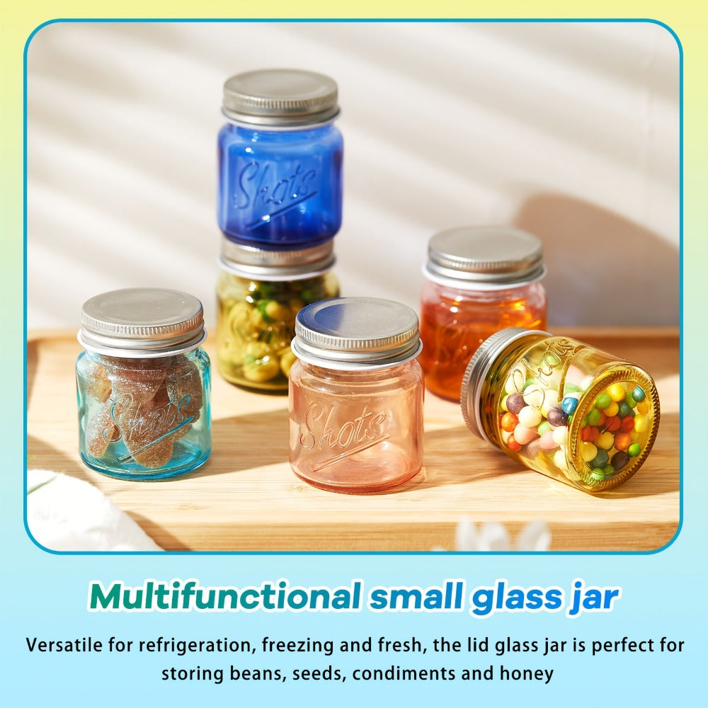 Mason Jar Shot Glasses 36 Pcs with Lids – 2 Oz Dishwasher Safe Mini Shooter Glasses – Perfect for Wedding Party Favors, Home Bar, Desserts, Halloween & Christmas Gift – Fresh Color - product image 5