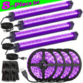 UV Black Light Bars & Strips 8-Piece Set – 385-400nm USB Powered 5V LED Blacklight for Glow Party, Halloween, Neon Party, Body Paint & Fluorescent Art (4x32cm + 4x250cm) - product image 19