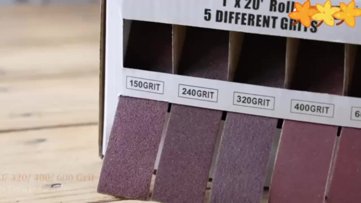 Sandpaper Roll with Dispenser, Aluminum Oxide Multi-Grit Emery Cloth 80-600, 4/5/6 Piece Set, 236 Inch for Wood Metal Glass Woodworking Sanding Blocks DIY - product image 12