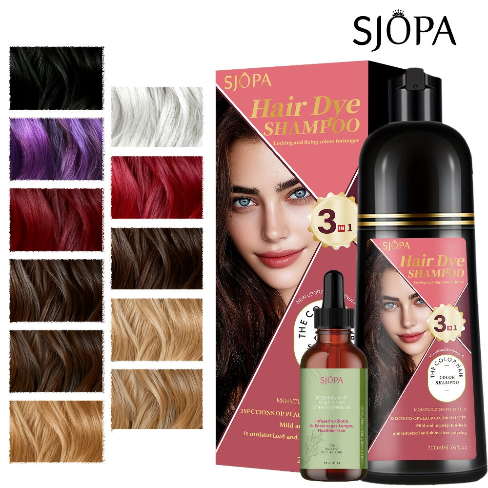 Hair Color Dyeing Shampoo 3-in-1 with Plant Squalane & Glycerin — Colors, Conditions & Cleanses in One Wash | No Developer Needed | 10 Shades | Easy At-Home Hair Coloring for Women - product image 12