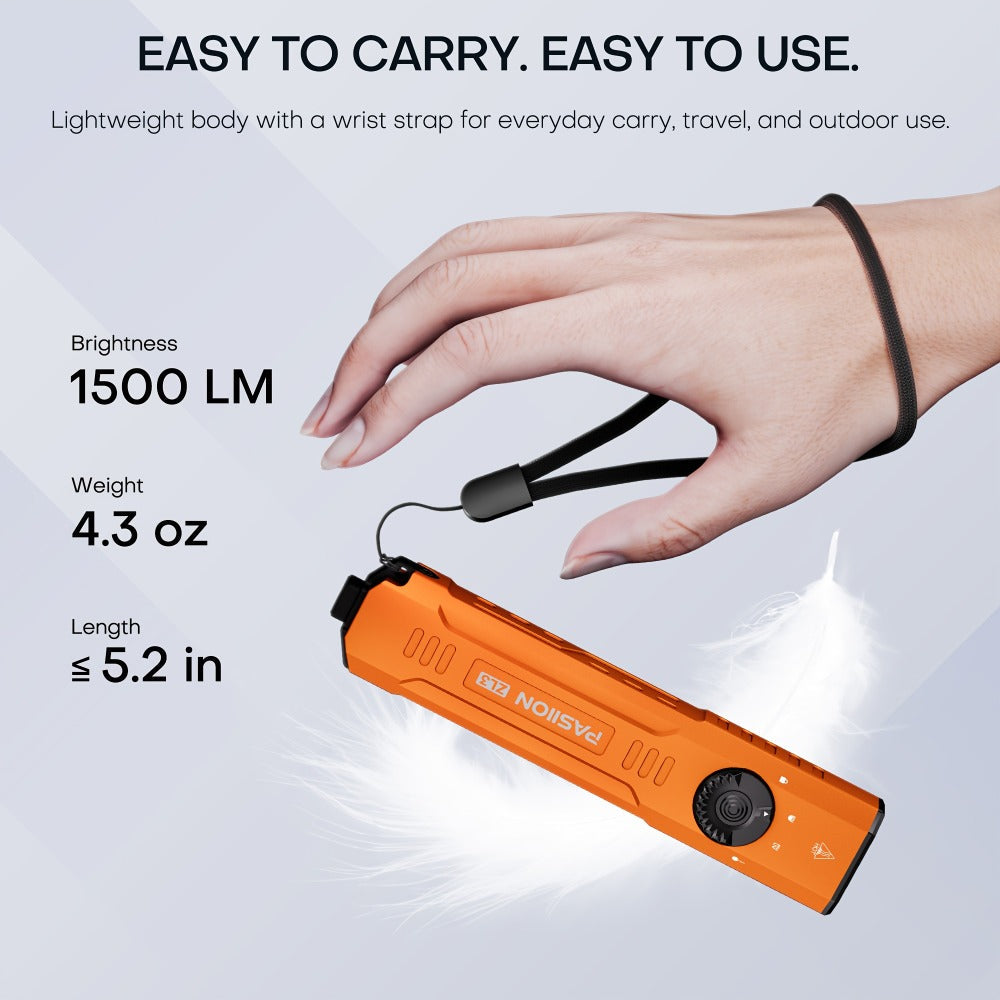 Tactical Flashlight Green Laser UV 3-in-1 | 1500 Lumen Slim EDC Multi-Function Light with White Light + UV365 Ultraviolet + Green Laser Beam | USB Rechargeable for Home Outdoor Dai - product image 10