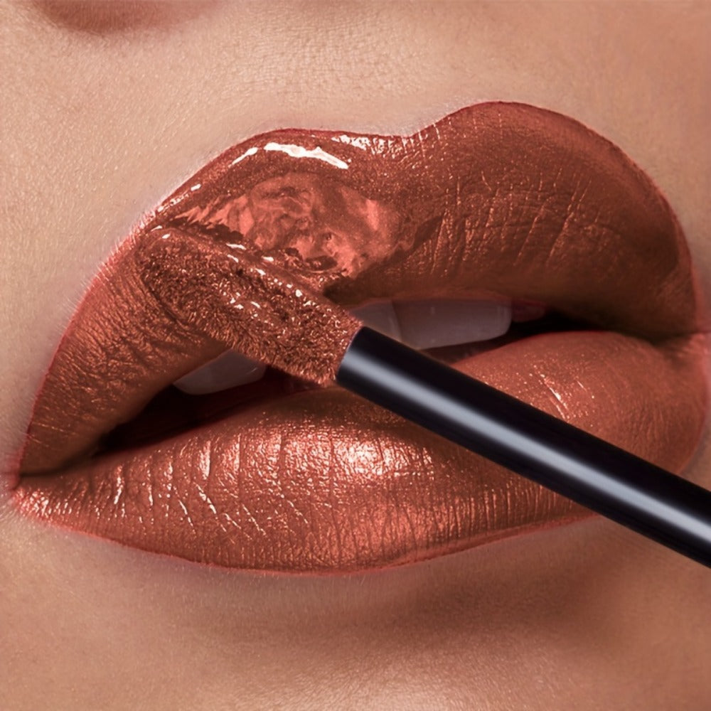 Metallic Glitter Liquid Lipstick 22 Shades Waterproof Shimmer Lip Gloss Non-Sticky Plant Squalane Formula - Long-Lasting Transfer-Proof Bold Lip Tint for Party Festival Bridal Dail - product image 19