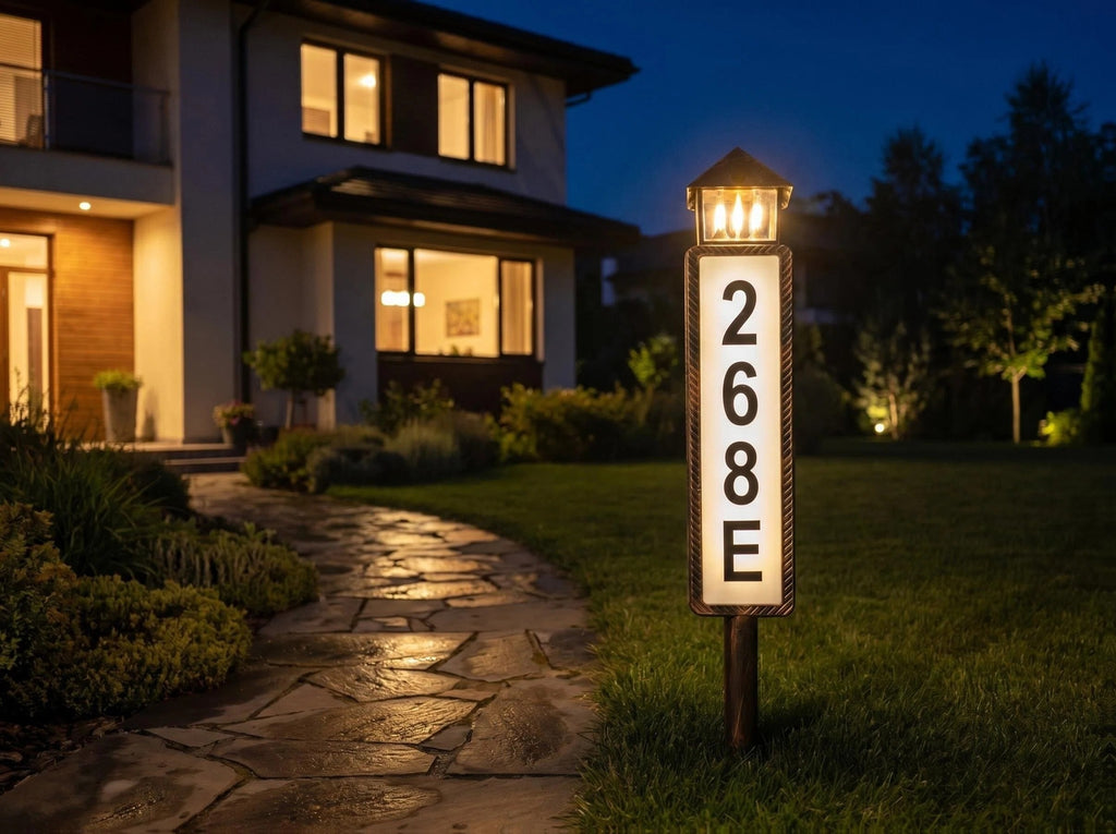 Solar Luminous House Number Sign, 3 Modes LED Lighted Address Board, Clear Visibility at Night, Suitable for Courtyards, Residences, and Apartments, Easy - product image 15