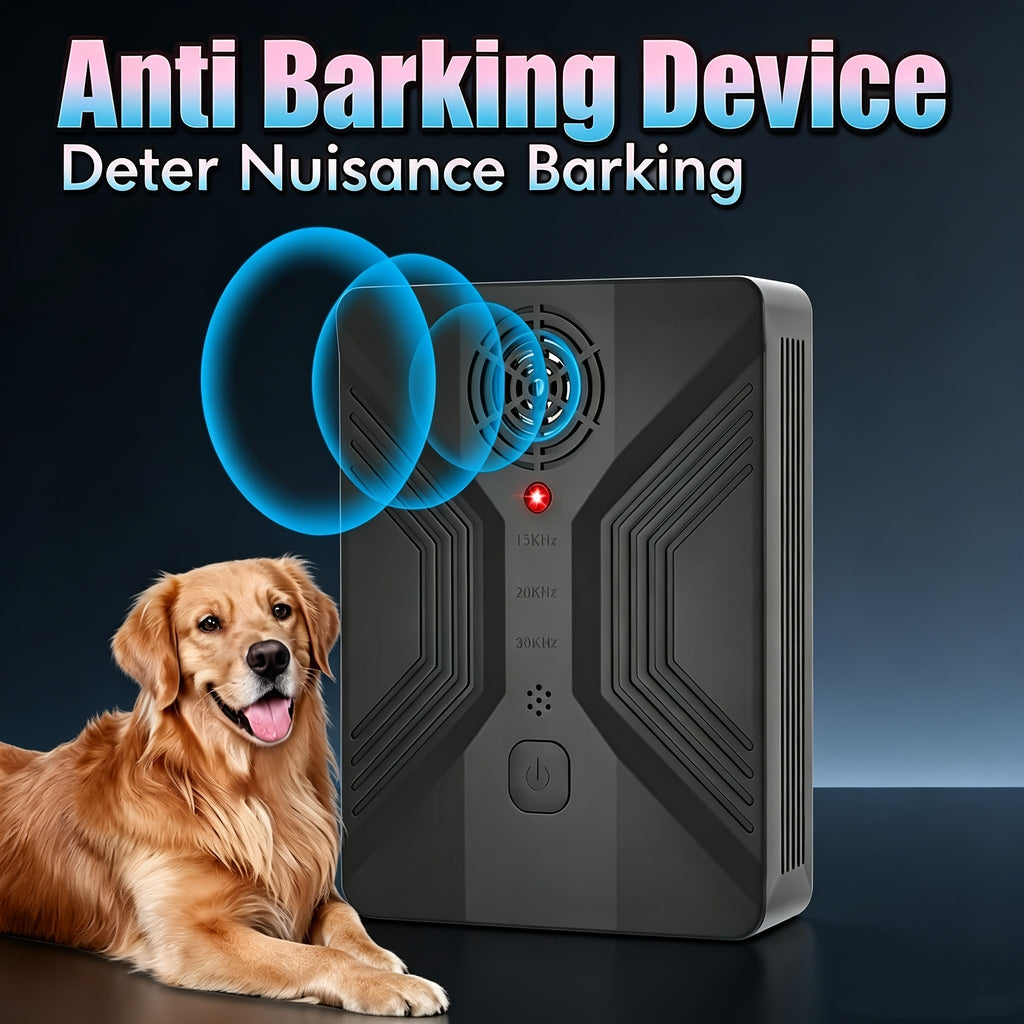 55ft Rechargeable Ultrasonic Bark Deterrent | 30KHz | USB Charged 1-Month Battery, 3 Frequency Modes 15 | Mountable Dog Barking Stopper for Indoor & Outdoor - product image 2