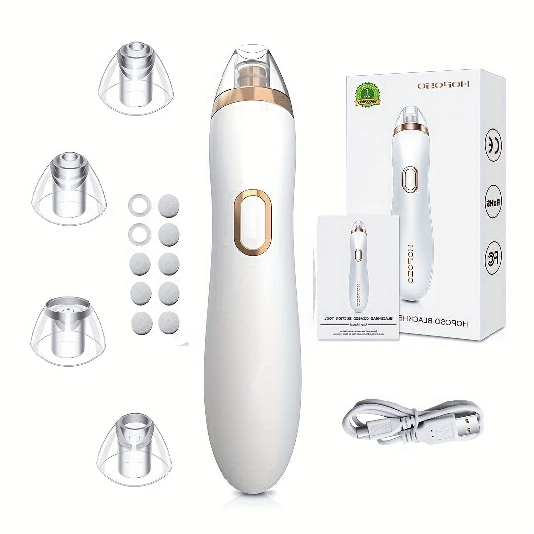 Blackhead Remover Vacuum Pore Cleaner 5 Adjustable Suction Levels - 4 Probe Heads 600mAh USB Rechargeable Portable Facial Pore Extractor for Women Men All Skin Types - product image 12