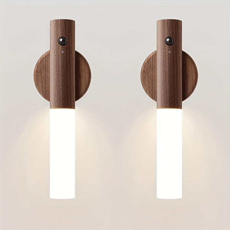 Motion Sensor Night Light Rechargeable 2-Pack - Wireless Magnetic LED Wall Light IPX4 Waterproof, USB Charging, Human Body Sensor for Bedroom, Kitchen, Bathroom, Hallway, Anti-Fall - product image 23