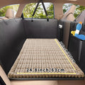 Dog Car Mat Nonslip Pet Seat Cushion with Rear Extension Pad | Fits All Dog Sizes Small Medium Large | Heavy-Duty Anti-Scratch Waterproof Floor Liner for SUVs Sedans Trucks | Durable Polyester Travel Protector