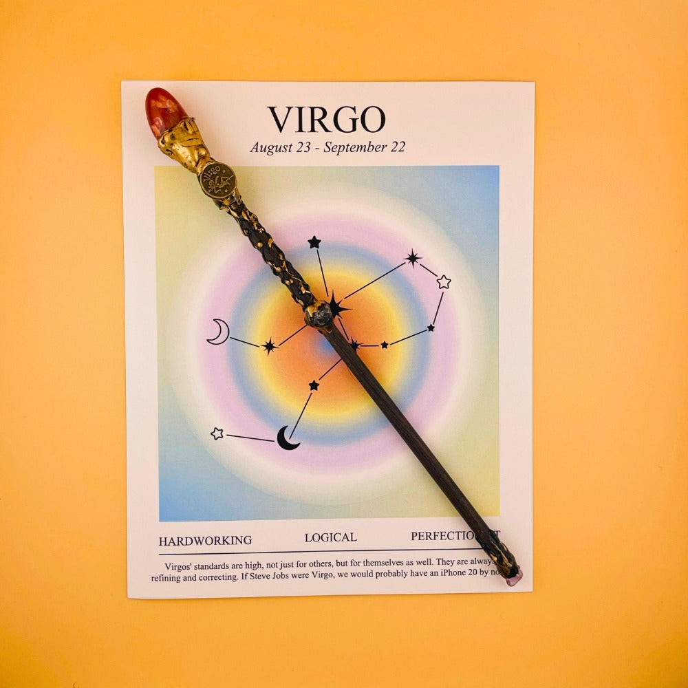 All 12 Signs Cosplay Scepter Witch Wand for Halloween, Christmas, Valentine's Day & Birthday Gift, Astrology Lover Gift for Her – Zodiac Crystal Magic Wand - product image 7