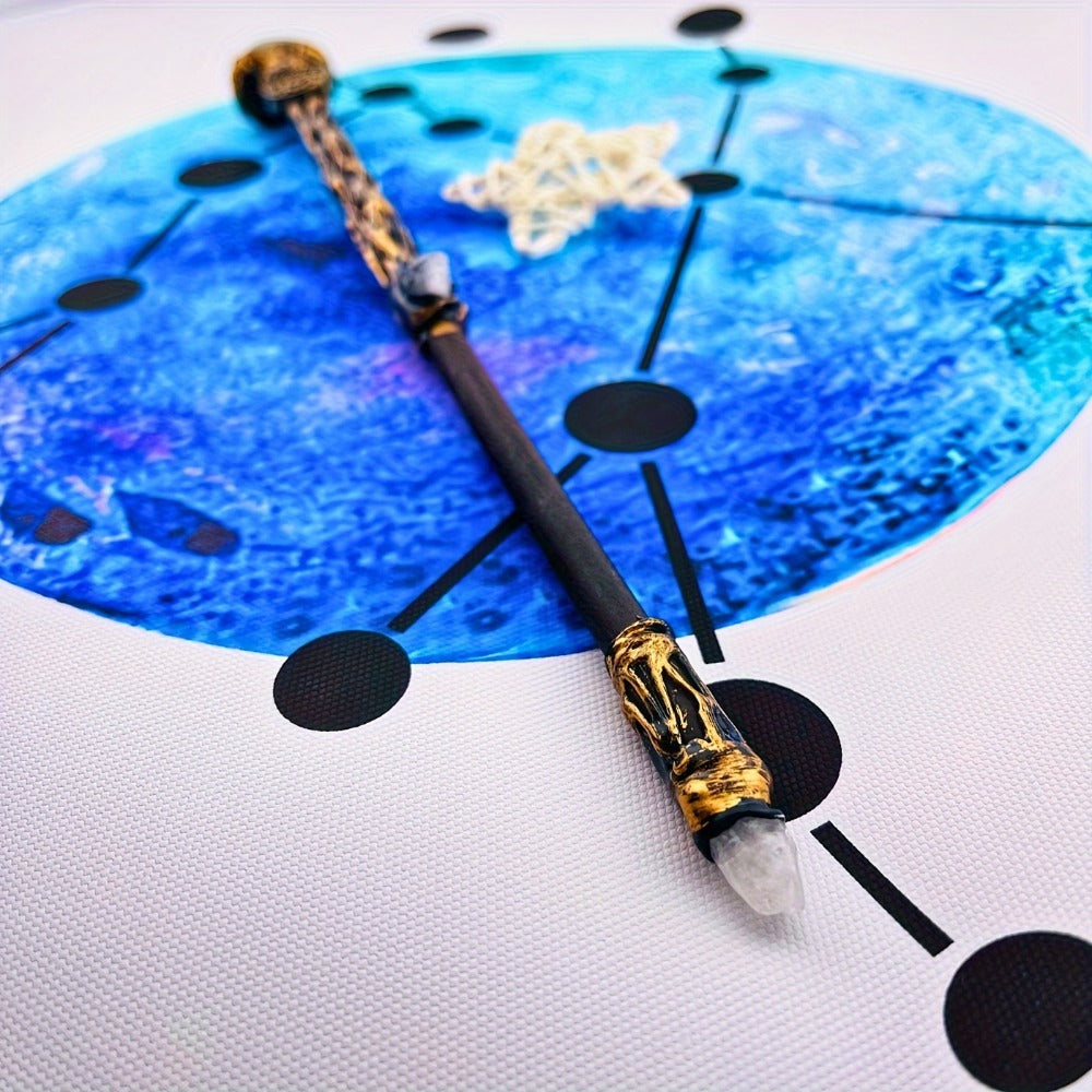 Handmade Astrology Wand All 12 Signs Aries Taurus Gemini Cancer Leo Virgo Libra Scorpio Sagittarius Capricorn Aquarius Pisces Cosplay Party Decor Birthday Gift | Zodiac Crystal Magic Wand with Gift Box