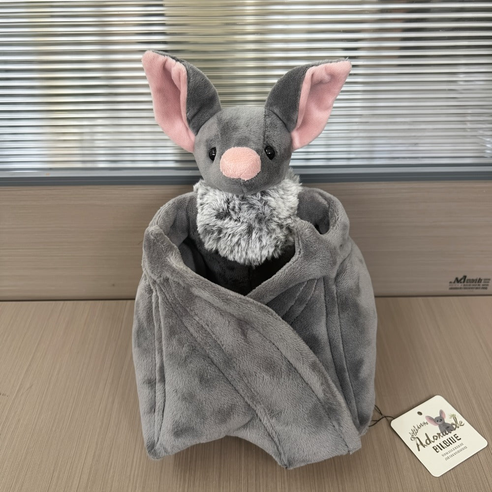 Giant Bat Plush Stuffed Animal 23 Inch Wingspan Soft Grey Spooky Bat Toy Halloween Decor Gift for Kids Adults Bat Lovers Gothic Fans Animal Lovers for Parties - product image 6