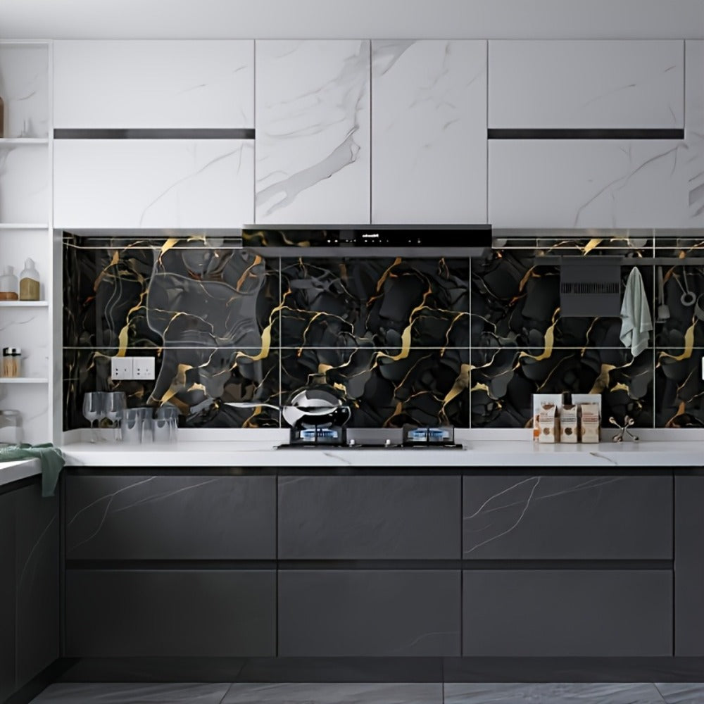 Peel and Stick Wall Tiles 50/100pcs - Waterproof PVC Marble Self-Adhesive Vinyl Panels for Bathroom Shower Kitchen Living Room TV Backdrop, Modern Wall Decor Easy Installation No G - product image 20