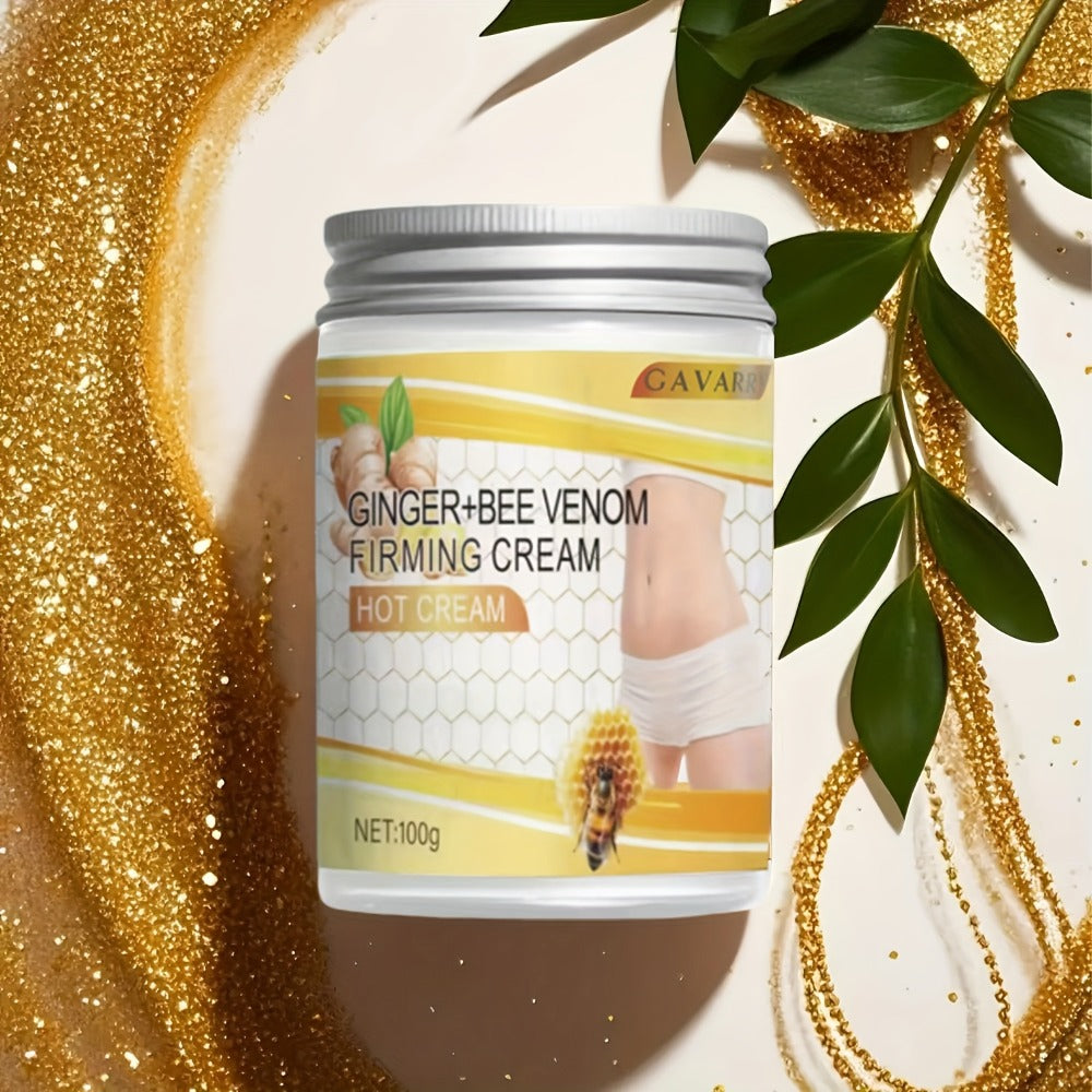 Body Firming Cream for Women - Ginger & Bee Venom Tightening Lotion with Glycerin, Aloe Vera & Vitamin E, Targets Abdomen Arms Legs Waist, All Skin Types, 2-Pack 3.52oz - product image 6