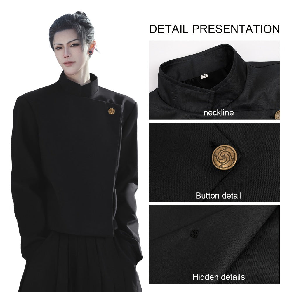Jujutsu Kaisen Cosplay Costume Uniform | High School Satoru Gojo & Suguru Geto Outfit Set for Men, Anime Convention Halloween Gift, Sizes S to XXL - product image 4