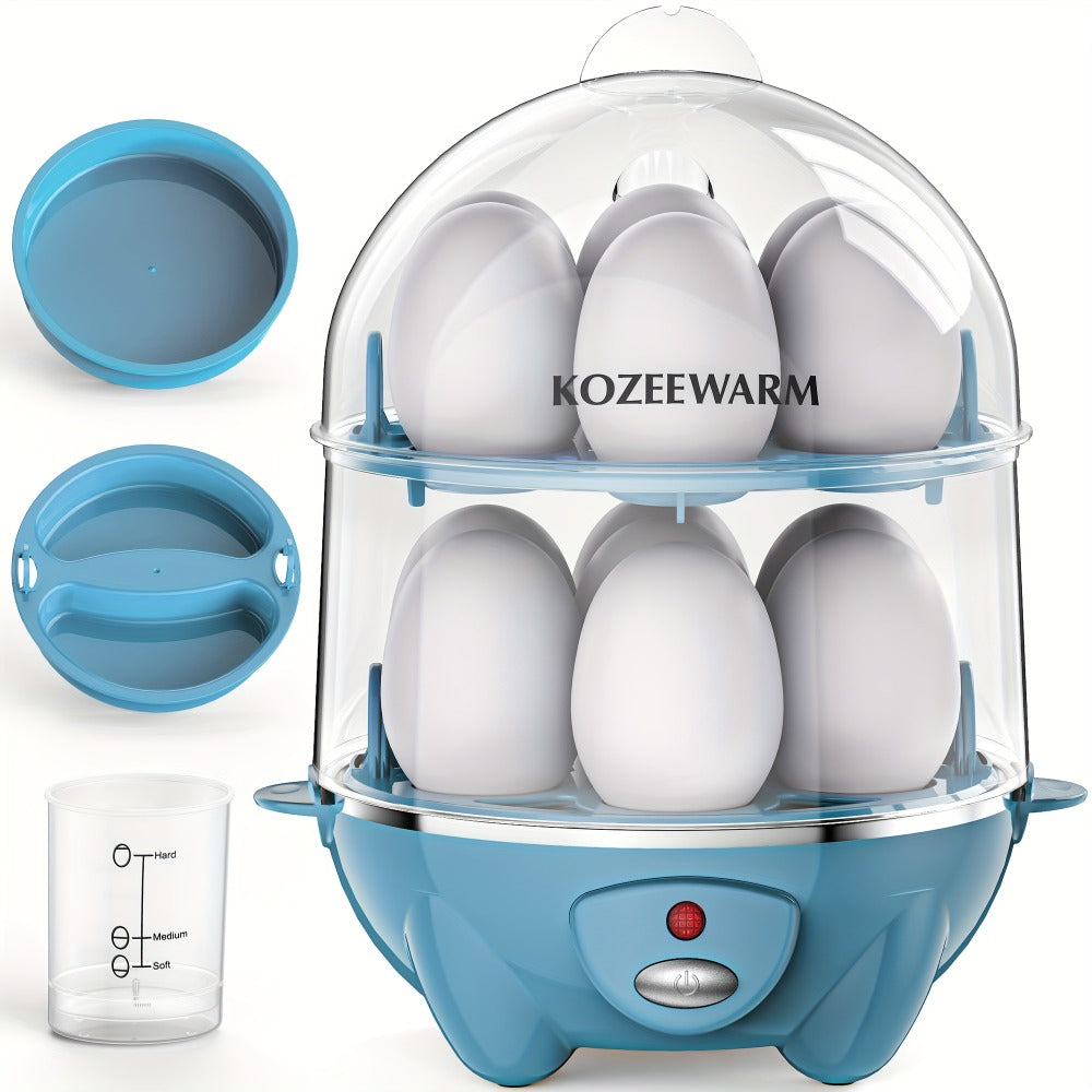 Electric Egg Boiler & Cooker with Auto Shut-Off – Single & Double Layer, Multi-Function for Hard Boiled, Soft Boiled, Scrambled, Omelette, Steamed Vegetables & Dumplings, 4 Colors - product image 12