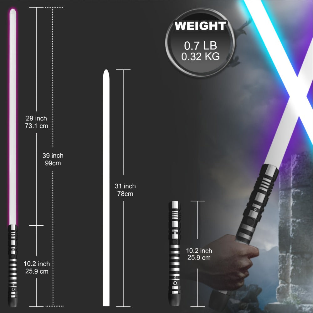 Dark Phantom Lightsword for Kids & Beginners, Cool Night Party Saber, Birthday Gift for Boys Girls Friends | RGB Light Saber Toy with 16 Color Change & 3 Movie - product image 2