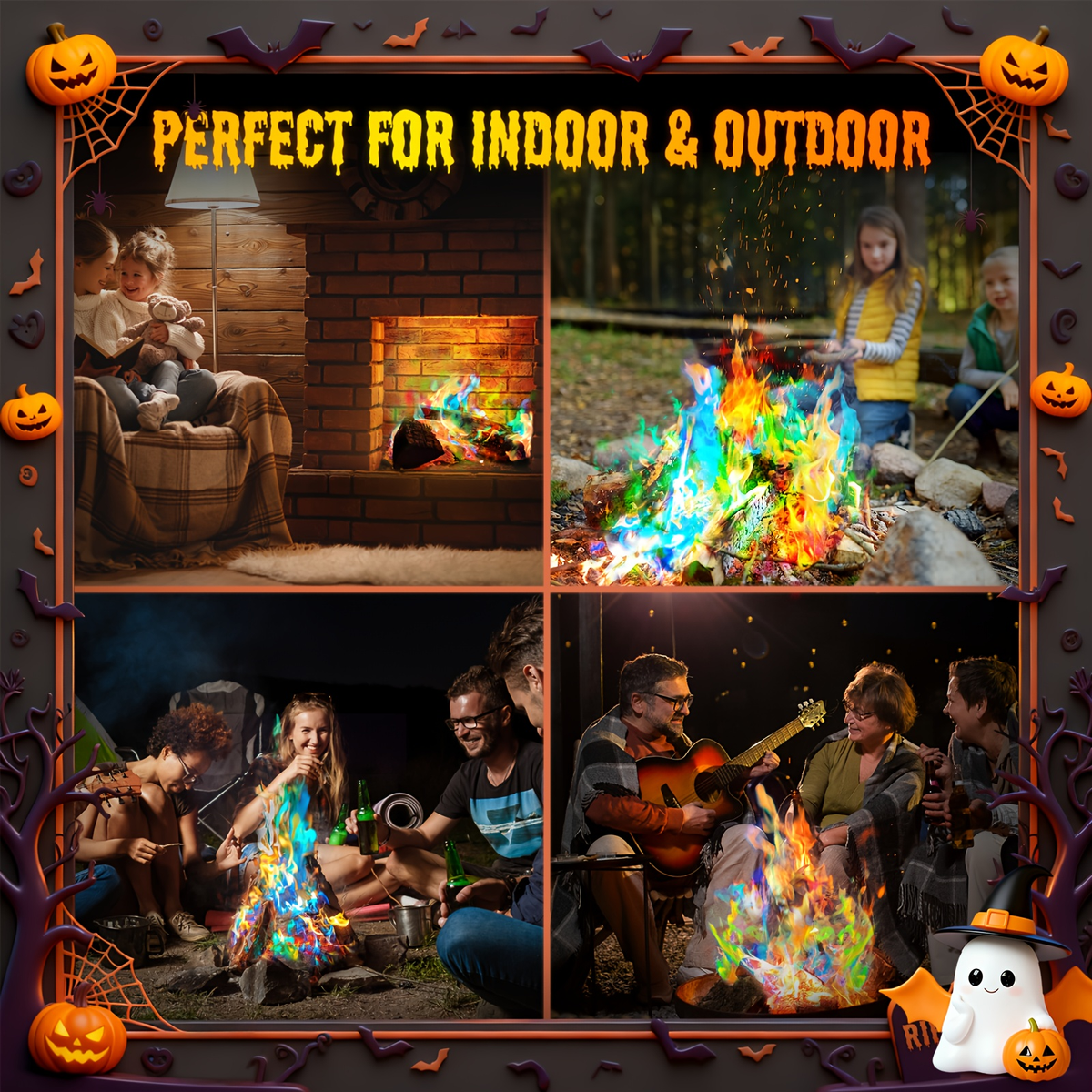 Magic Colorful Flame Packets for Campfire, Fire Pit, Bonfire & Outdoor Fireplace, Fun Camping Accessories for Adults & Families – Fire Color Changing Packets - product image 10