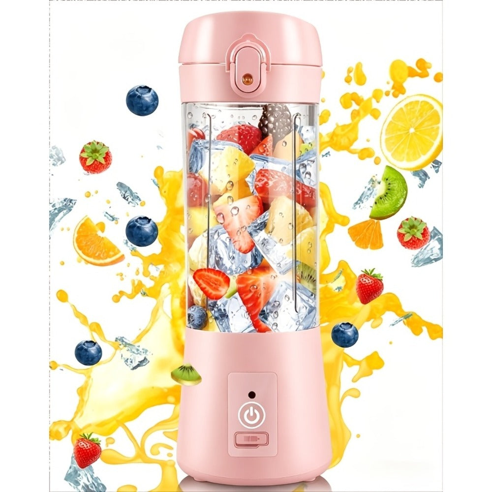 Mini Blender USB Rechargeable 380ml - 6-Blade 22000RPM High-Speed Portable Blender Cup, 304 Stainless Steel, Self-Cleaning, for Smoothies, Shakes & Protein Drinks, Home, Office & T - product image 5
