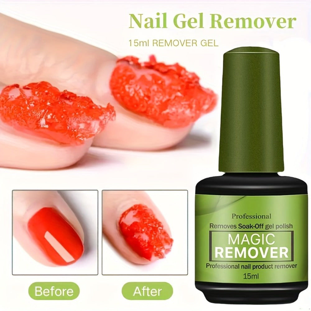 Gel Nail Polish Remover 3pcs Set – Soak Off Gel Nails, Nail Glue & Acrylic Nails in 2-3 Minutes | Fast Gentle Formula for Home DIY & Salon Use | Nail Care Kit for Women & Men - product image 2