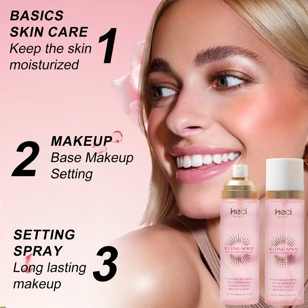 3-in-1 Makeup Setting Spray Prime Hydrate & Set Long-Lasting Waterproof Sweat-Proof Moisturizing Face Mist — Locks Makeup Flawless Finish All Skin Types All-Day Wear Women - product image 12