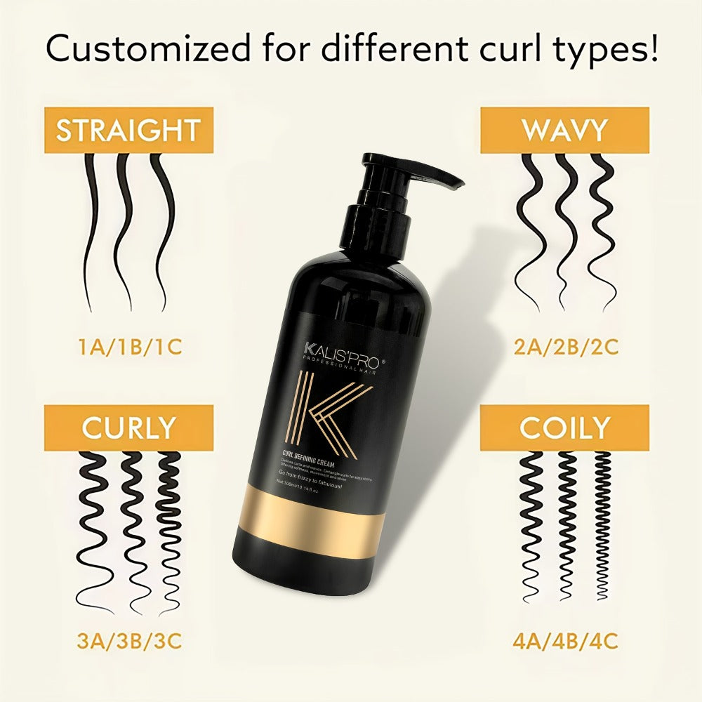 Curl Defining Cream 300ml for Curly Wavy Coily Hair – Frizz Control, Moisturizing, Long-Lasting Hold, Antistatic Scalp-Safe Hair Styling Cream for Women and Men - product image 6