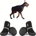 Dog Boots Waterproof Non-Slip Reflective Shoes for Medium & Large Dogs | Soft Wear-Resistant Paw Protector with Safety Reflective Tape, All-Season Dog Footwear - product image
