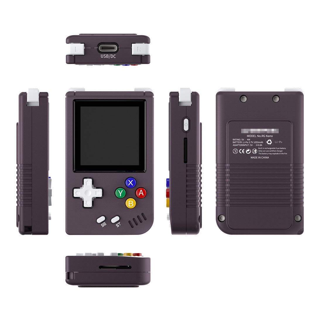 CNC Aluminum Linux 1.54" IPS 10 Emulators MP3 Clock 75g 3 Colors – Anbernic RG Nano Keychain Mini Retro Handheld Game Console