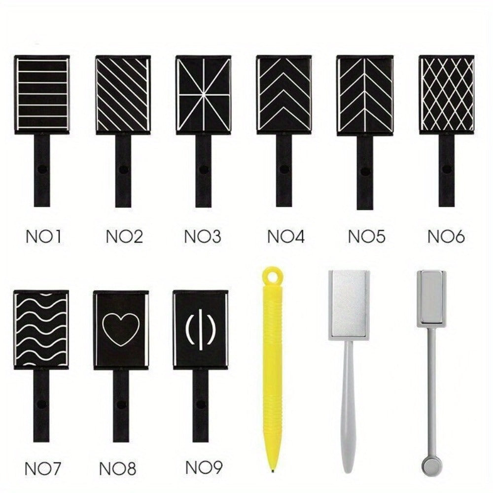 Cat Eye Gel Polish Kit 14Pcs Magnetic UV Nail Polish Set with Magnet Pen – 3D Shimmer Cat Eye Nail Art for Salon & DIY Manicure, Beginner to Pro, Long-Lasting LED Curable - product image 11