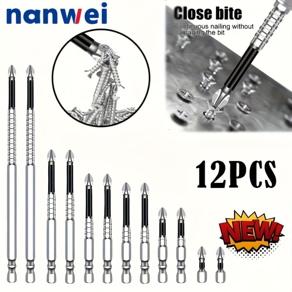 Magnetic Screwdriver Drill Bit Set Anti-Slip - K5 High Magnetic Power Bits in 50mm 65mm 70mm 75mm 90mm 150mm, Electric Screwdriver Bit Kit for Power Drills, DIY Home Repair & Profe - product image 9
