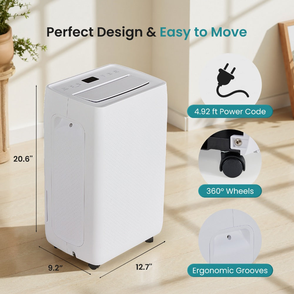 Dehumidifier for Basement 50 Pint 5500 Sq Ft with Drain Hose, Portable Home Dehumidifier for Large Room Bedroom Bathroom, 3 Modes Auto Shut-Off Quiet Fan Washable Filter Humidity C - product image 15