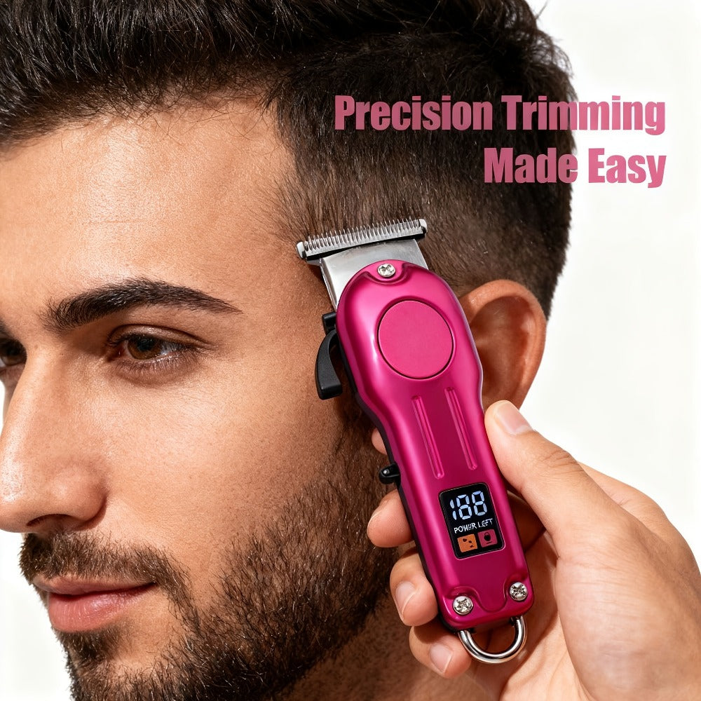 Cordless Hair Clipper Set for Men & Women — Professional Wireless Barber Clippers with T-Blade Trimmer, LED Screen, Adjustable Taper Lever, Rechargeable USB, Steel Blades, Home & T - product image 7