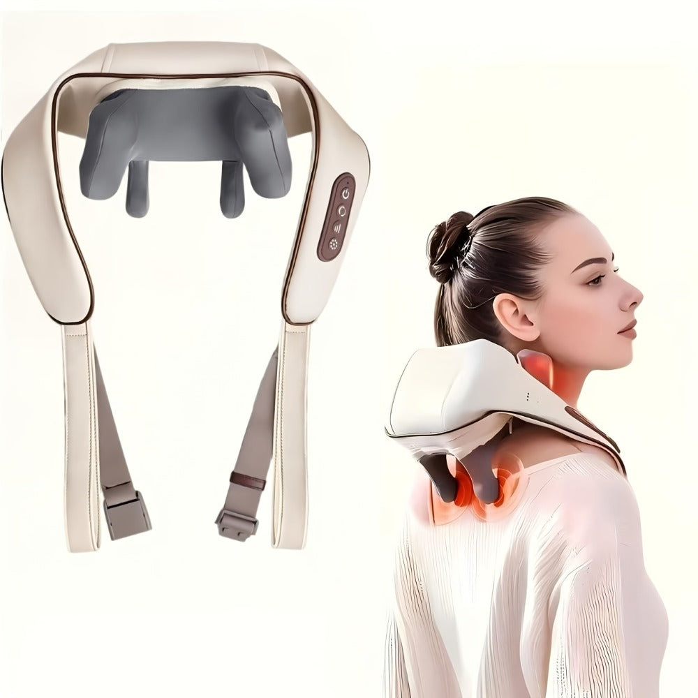 Neck Shoulder Massage Pillow 8D Deep Kneading Wireless Electric Back Massager Simulates Human Hands for Neck Shoulder Back Pain Relief Gift for Women Men - product image 5
