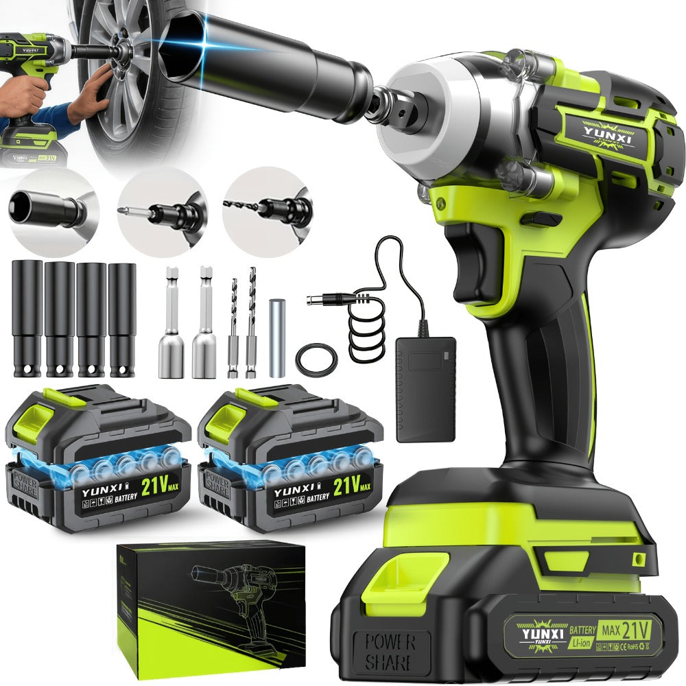 Cordless Impact Wrench Brushless Motor 3-in-1 High Torque – Rechargeable Battery, Lightweight Design, Variable Speed, for Car Repair, Auto Mechanic, Construction, Workshop & Househ - product image 9