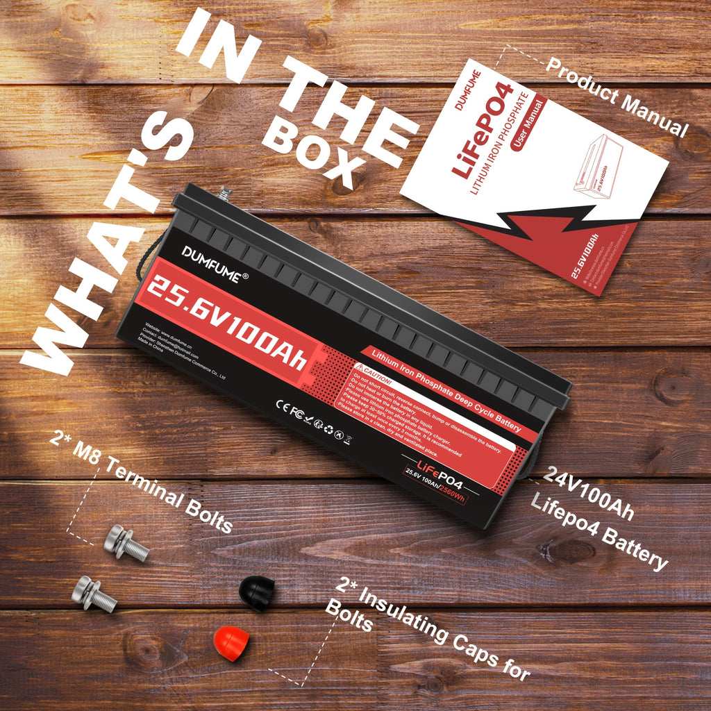 24V 100Ah/36V 100Ah Lifepo4 Rechargeable Lithium-Ion Battery with Built-In BMS Battery Management System, High Capacity and High Power, Ideal for Rvs - product image 5