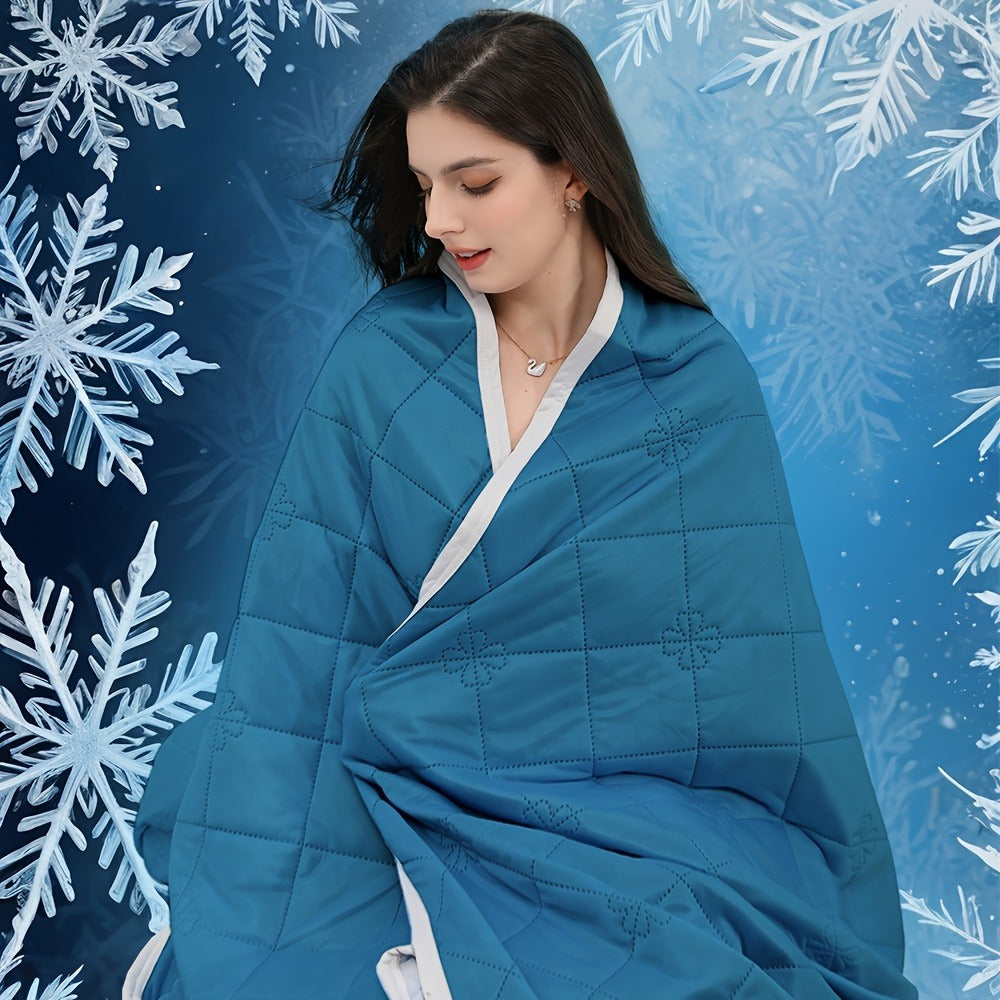 Cooling Blanket for Hot Sleepers – Lightweight Knit Acrylic Throw Blanket, Breathable Air-Cooled Comforter for Summer, Soft Moisture-Wicking Blanket in Throw Twin XL Queen King, Sk - product image 7