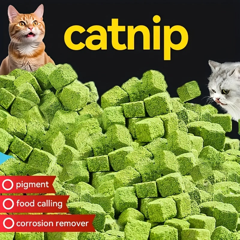 Cat Grass Pellets Freeze-Dried 150g | Mint Flavor Hairball Control Granules, Natural Chewing & Teeth Grinding Snack for Cats, Digestive Support Cat Treat - product image