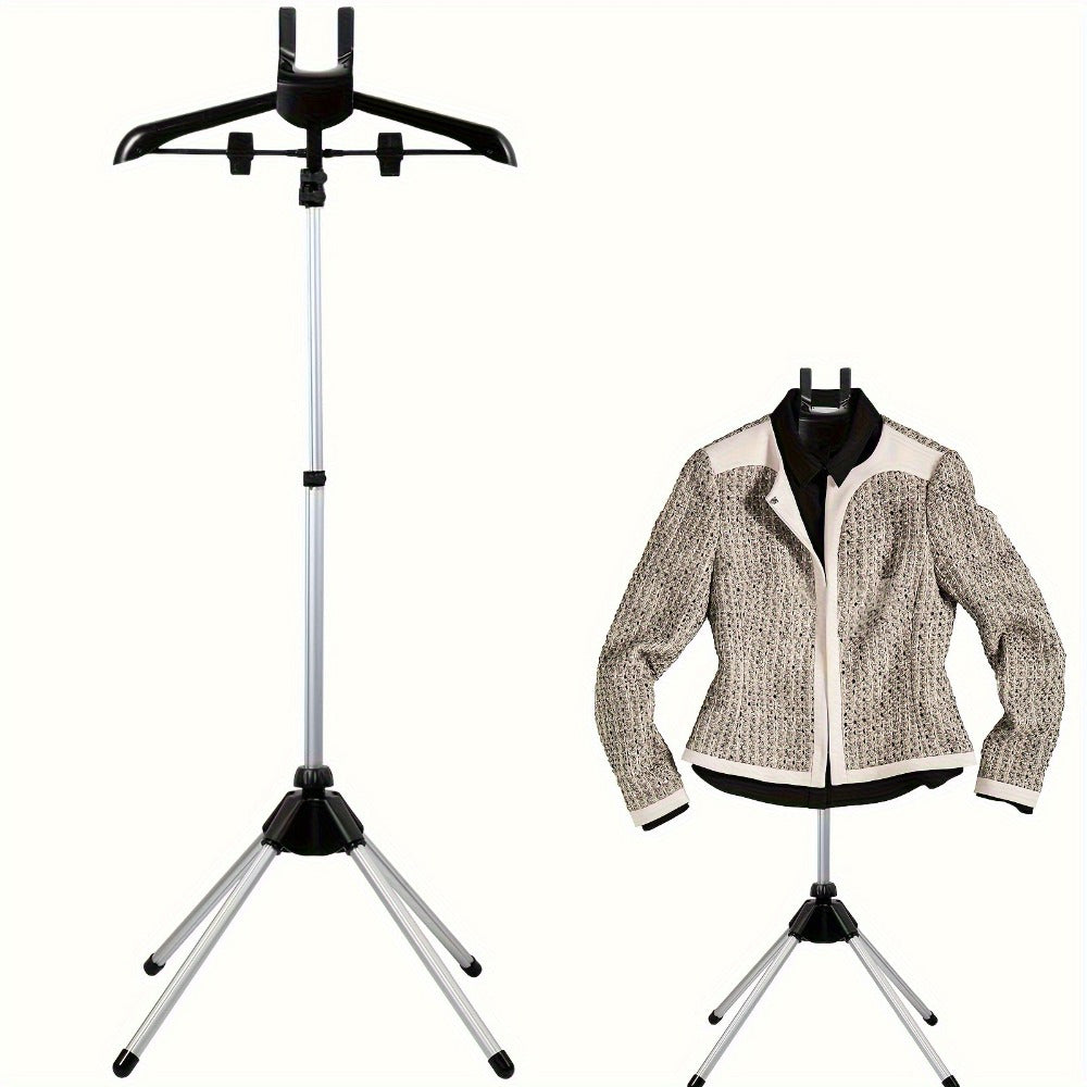 Clothes Drying Rack Foldable Height Adjustable Telescopic Ironing Rack, Aluminum Alloy Garment Rack with 360° Rotating Arm, Multi-Layer Hanging Drying Stand, Space-Saving Laundry R - product image 13