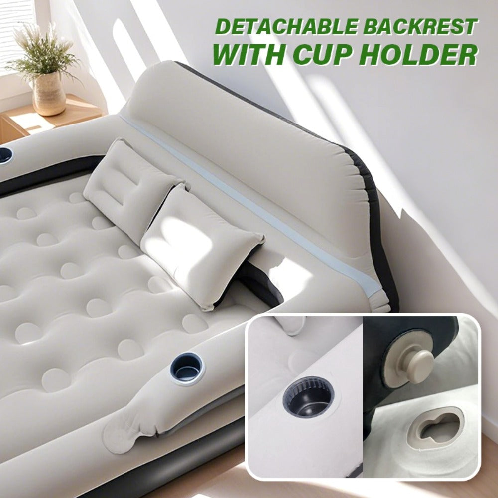 Inflatable Air Mattress with Backrest Pillow & Built-in Pump, Self-Inflating Portable Camping Bed for Outdoor Hiking Travel, Double Size Guest Bed for Home Floor Sleeping - product image 8