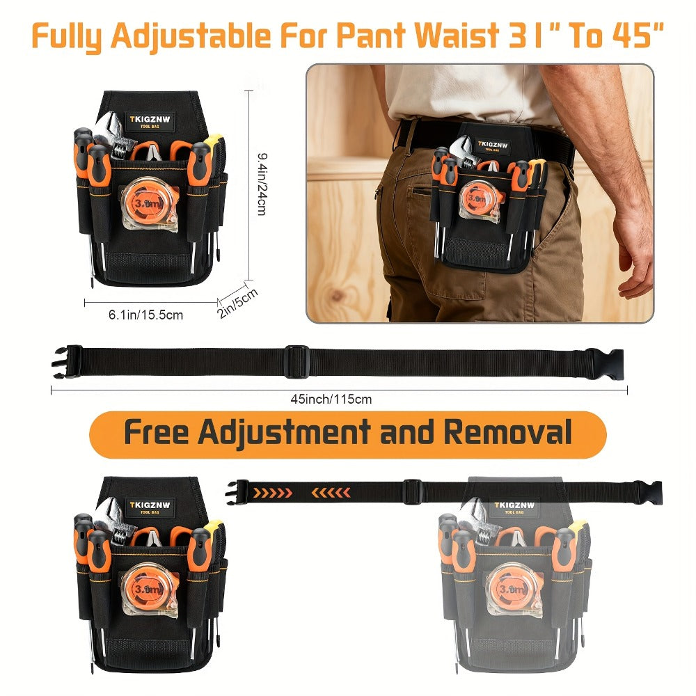 Tool Bag Heavy Duty 7-Pocket PVC Organizer for Mechanics & Electricians – Multi-Pocket Hand Tool Storage Bag, Portable Jobsite Toolbag for Plumbers, Contractors & DIY - product image 4